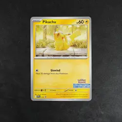 Pikachu SVP214 Illustration Contest 2024 Promo Pokemon Card SV - Image 1