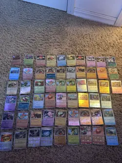 Lot of 57 Pokemon Black Bolt White Flare Pokeball Holo Cards - Image 1