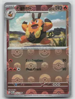 Pokemon Card Pignite (Poke Ball Pattern) Common SV: White Flare 012/086 NM - Image 1