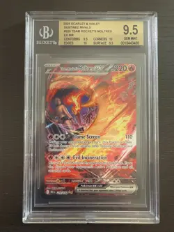 Pokemon TCG Team Rockets Moltres EX Destined Rivals Card 229/182 Gem MT BGS 9.5 - Image 3