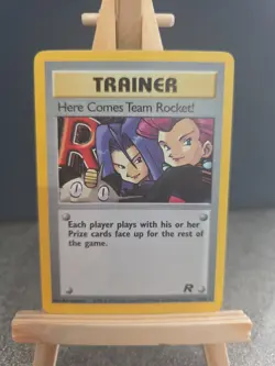 Pokemon TCG Team Rocket Holo Rare Card 'Here Comes' Series 15/82 - Image 1