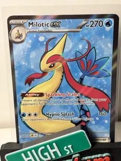 Pokemon TCG Milotic EX Ultra Rare Holo Card 217/191 Surging Sparks - Image 1
