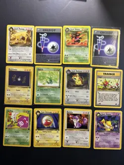 Pokemon TCG Original Team Rocket Card Lot Of 16 1st Edition - Image 1