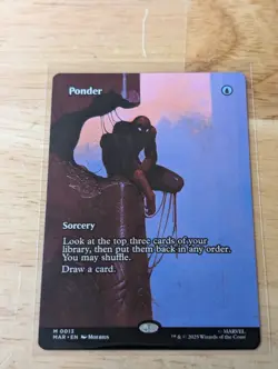 Ponder 0013 Borderless MTG Spider-Man Non-Foil - NM/M - - Image 1