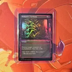 1x Withering Torment, Showcase Foil, Duskmourn House of Horror, MTG NM - Image 1