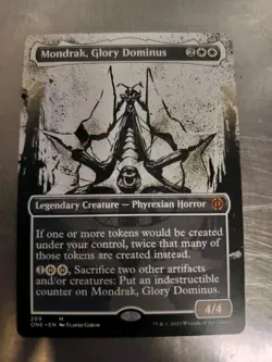 Mondrak Glory Dominus Near Mint Condition, All Will Be One #023 MTG, Alt Art - Image 1