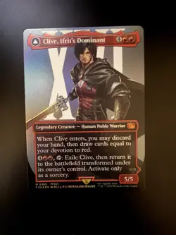 MTG Final Fantasy English Clive, Ifrit's Dominant Borderless 0385 Foil - Image 1