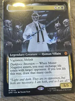 Mister Negative Magic The Gathering Spider-Man Mythic Rare Extended Art #274 NM+ - Image 1