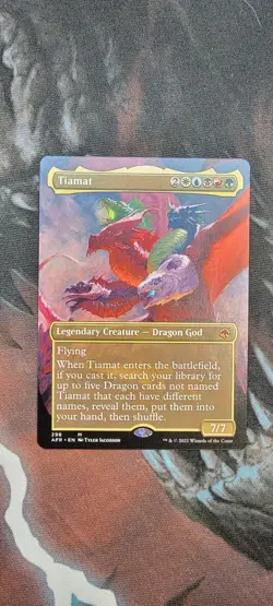 Tiamat (Borderless (AFR)) - NM - MtG - Image 1