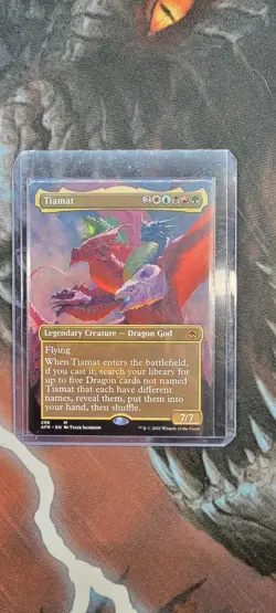Tiamat (Borderless (AFR)) - NM - MtG - Image 3