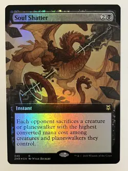 Soul Shatter (Extended Art) Zendikar Rising Foil MTG NM - Image 1