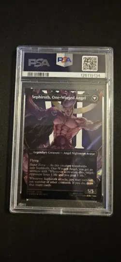 Sephiroth Fabled Soldier Borderless Surge Foil PSA 10 Gem Mint - Image 2
