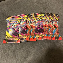 Lot of 10x Pokemon Mega Evolution Sleeved Booster Packs IN HAND - Image 1