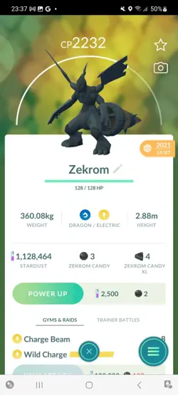 Pokemon Go Legendary Zekrom ( Normal ) - Image 1