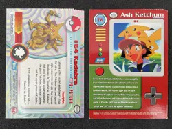 Pokemon Topps CRIMP ERROR Blue Back Kadabra Ash Ketchum **MP** 1999 - Image 2
