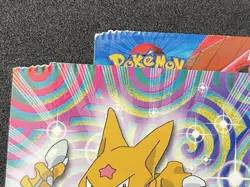 Pokemon Topps CRIMP ERROR Blue Back Kadabra Ash Ketchum **MP** 1999 - Image 3