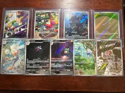 Pokemon Tcg: Lot Of 9 Illustration Rares *Bulbasaur*Fuecoco* Excellent Condition - Image 1