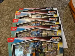 5 x Lucario And Tyranitar Ex Pokemon TCG Prismatic EX Premium Collection Box Set - Image 1