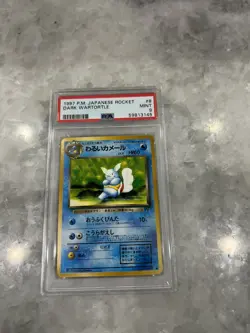 1997 Pokemon Japanese Rocket Dark Wartortle #8 PSA 9 - Image 1