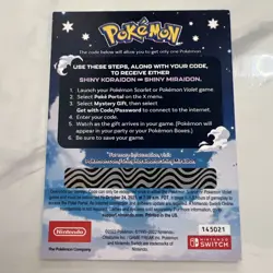 POKEMON SCARLET / VIOLET - SHINY MIRAIDON OR SHINY KORAIDON SERIAL CODE - Image 2