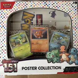 Nintendo Pokemon TCG Scarlet & Violet - 151 Poster Collection Box - 3 Packs 820650853166 - Image 1