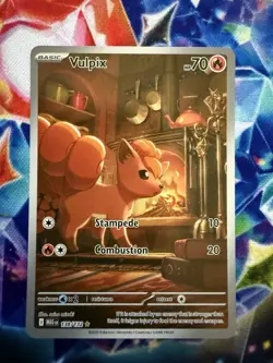 2025 Pokemon Mega Evolution Vulpix Illus Rare 138/132 - Image 1