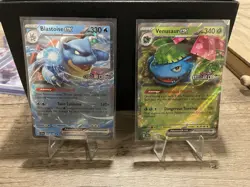 Blastoise & Venusaur Stamped Pokemon GameStop Exclusive Promos - Image 1