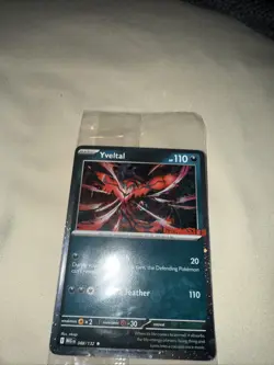 Sealed Yveltal 088/132 Reverse Holo Mega Evolution Pokemon GAMESTOP PROMO - Image 1