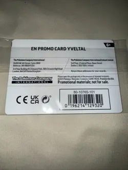 Sealed Yveltal 088/132 Reverse Holo Mega Evolution Pokemon GAMESTOP PROMO - Image 3