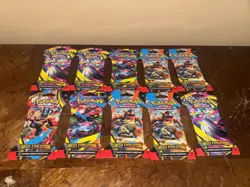 Pokemon Mega Evolutions 10 Sleeved Booster Packs NEW + SEALED! - Image 1