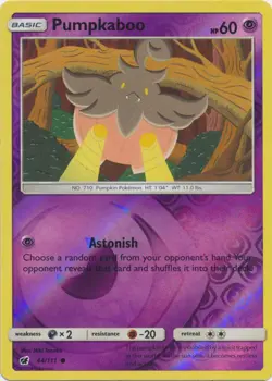 4x NM-Mint Pumpkaboo - 44/111 - Common - Reverse Holo Pokemon Crimson Invasion - Image 1