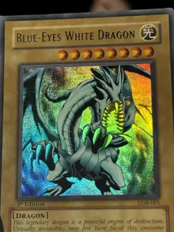 2002 Yu-Gi-Oh! Legend of Blue Eyes White Dragon 1st Edition LOB-001 VLP Glossy - Image 4