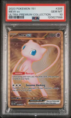 2023 Pokemon Mew ex Full Art 151 UPC Gold Metal Promo Card 205/165 PSA 10 GEM MT - Image 1