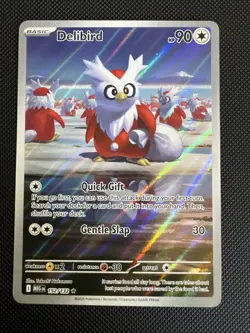 Pokemon Delibird 152/132 Mega Evolution Illustration Rare Card NM - Image 1