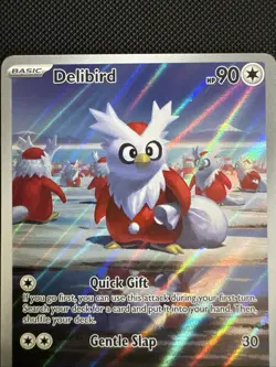 Pokemon Delibird 152/132 Mega Evolution Illustration Rare Card NM - Image 2