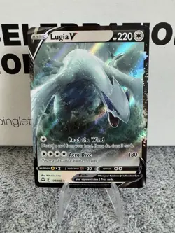 Pokemon Card - Lugia V 138/195 Swsh12: Sword & Shield - Silver Tempest Holo NM - Image 1