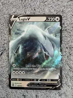 Pokemon Card - Lugia V 138/195 Swsh12: Sword & Shield - Silver Tempest Holo NM - Image 3