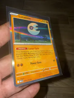 Lunatone 074/132 NM Holo Rare Mega Evolutions Pokemon Card - Image 2