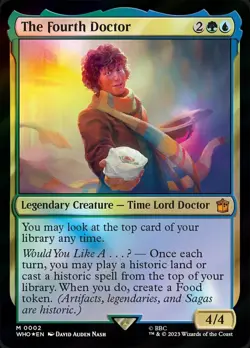 The Fourth Doctor - Foil x1 NM Magic the Gathering 1x Doctor Who mtg card - Image 1