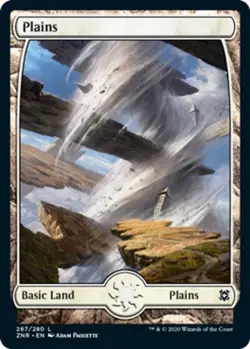 Plains (267) - Foil x1 NM Magic the Gathering 1x Zendikar Rising mtg card - Image 1