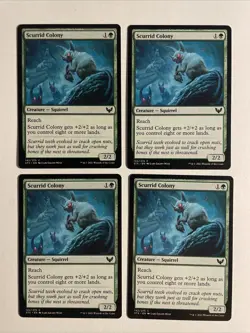 4x Mtg Strixhaven Scurrid Colony NM/M Magic The Gathering - Image 1