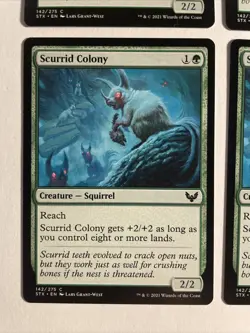 4x Mtg Strixhaven Scurrid Colony NM/M Magic The Gathering - Image 2
