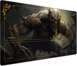 DEGDFSGR Non-Slip MTG Playmat 24x14 for Magic & Iorcana Trading Cards - Image 1