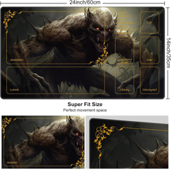 DEGDFSGR Non-Slip MTG Playmat 24x14 for Magic & Iorcana Trading Cards - Image 2
