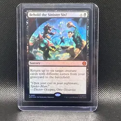 FOIL Behold the Sinister Six - MtG Spider-Man Magic The Gathering - Image 1