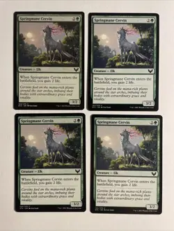 4x Mtg Strixhaven Springmane Cervin NM/M Magic The Gathering - Image 1