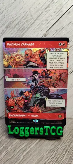 MTG Maximum Carnage BORDERLESS FOIL / SPM 0225 R NM - Image 1