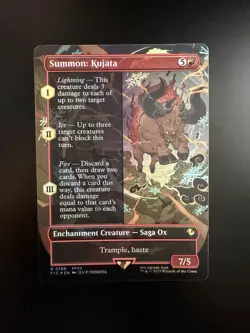 MTG Final Fantasy English Summon: Kujata Borderless 0199 Foil - Image 1