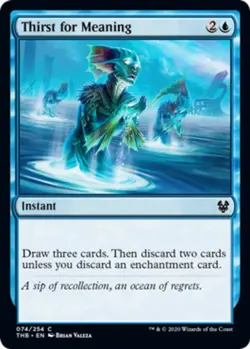 Thirst for Meaning - Foil x1 NM Magic the Gathering 1x Theros Beyond Death mtg c - Image 1