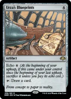 Urza's Blueprints - Foil x1 NM Magic the Gathering 1x Dominaria Remastered mtg c - Image 1